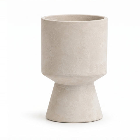 Florero vaso liso cemento