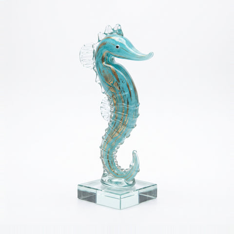 Caballito de mar azul claro