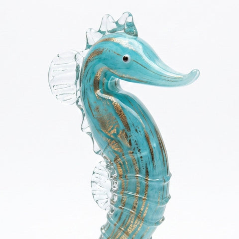 Caballito de mar azul claro — detalle