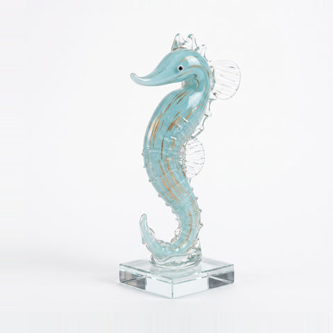 Caballito de mar azul claro