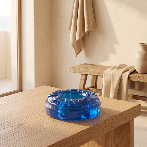 Gummy BLUE — en ambiente decorado · Soléa