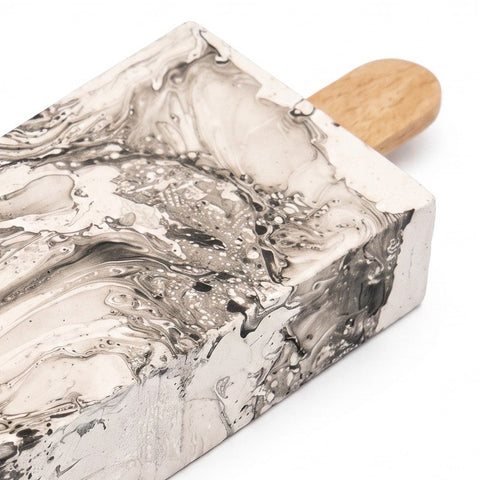 Paleta marmol blanco chica — detalle