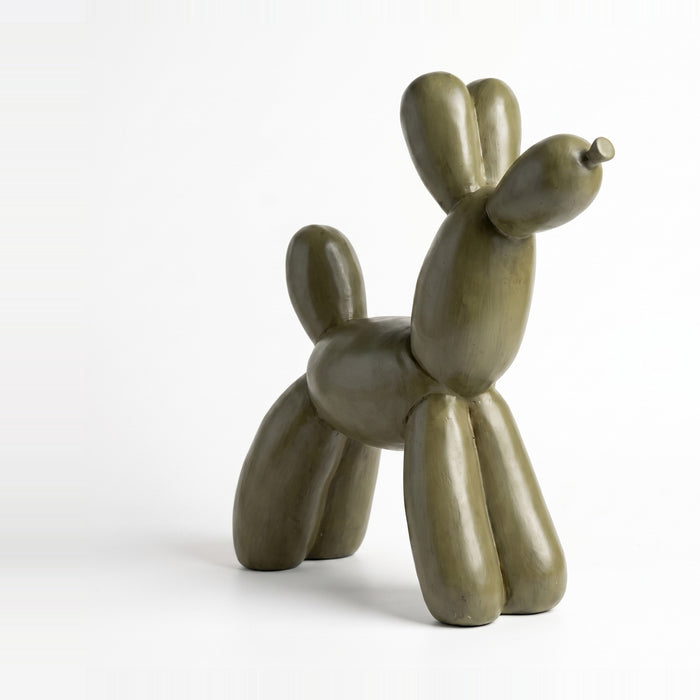 Perro Koons Gigante Verde Pechon