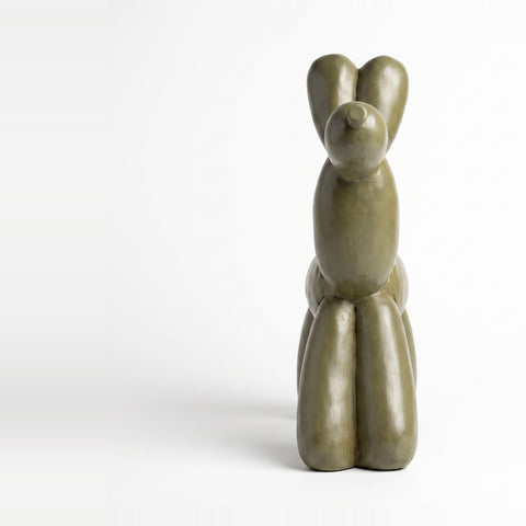 Perro Koons Gigante Verde Pechon