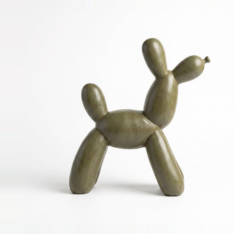 Perro Koons Gigante Verde Pechon
