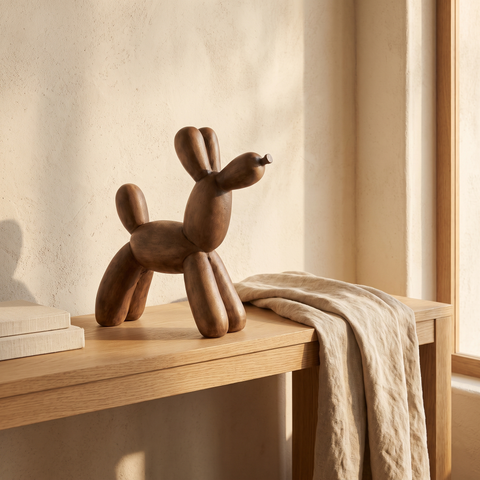 Perro Koons Grande Peninsula — en ambiente decorado · Soléa